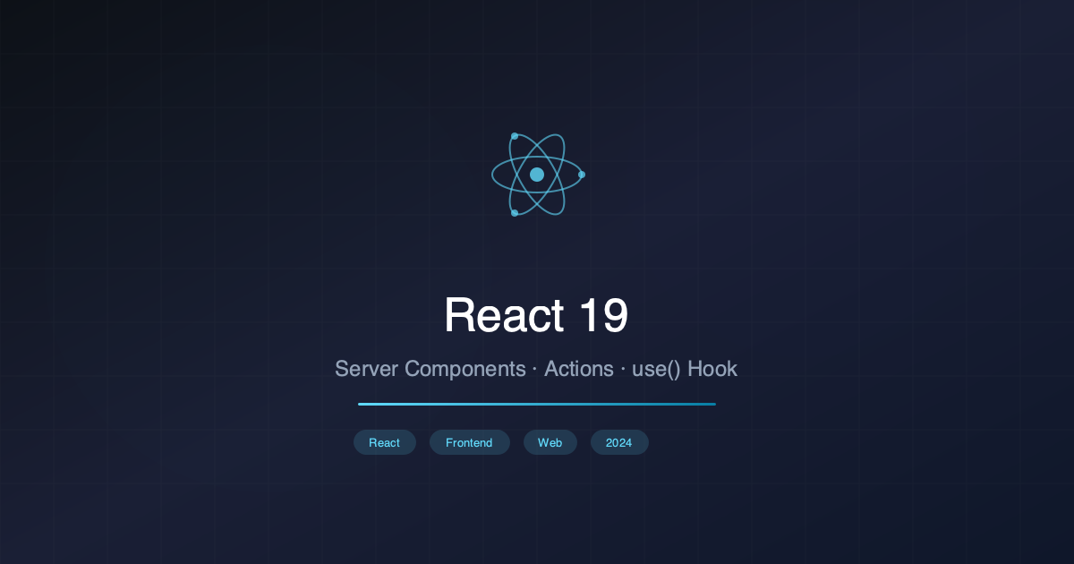 React 19 Stabil Yayınlandı: Actions, use Hook ve Yeni Paradigmalar